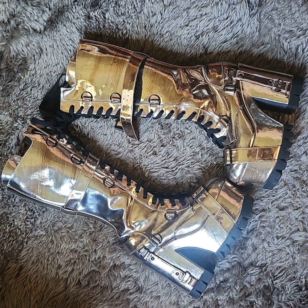 Club Exx Chrome Wasteland platform boots